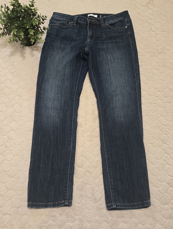 LC Lauren Conrad Denim - LC Lauren Conrad Dark Wash Skinny Straight Leg Jeans, Size 8